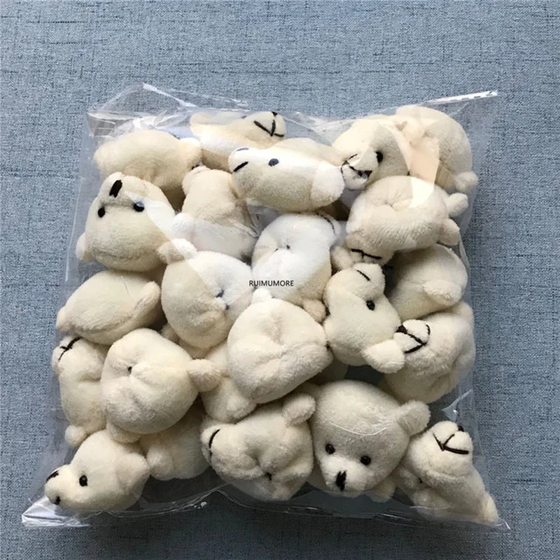 Hot Sell - Wholesale 40Pcs.Lot , Cat Little Bear Etc. 4*3CM Plush Stuffed TOY String TOY Key Chain Plush