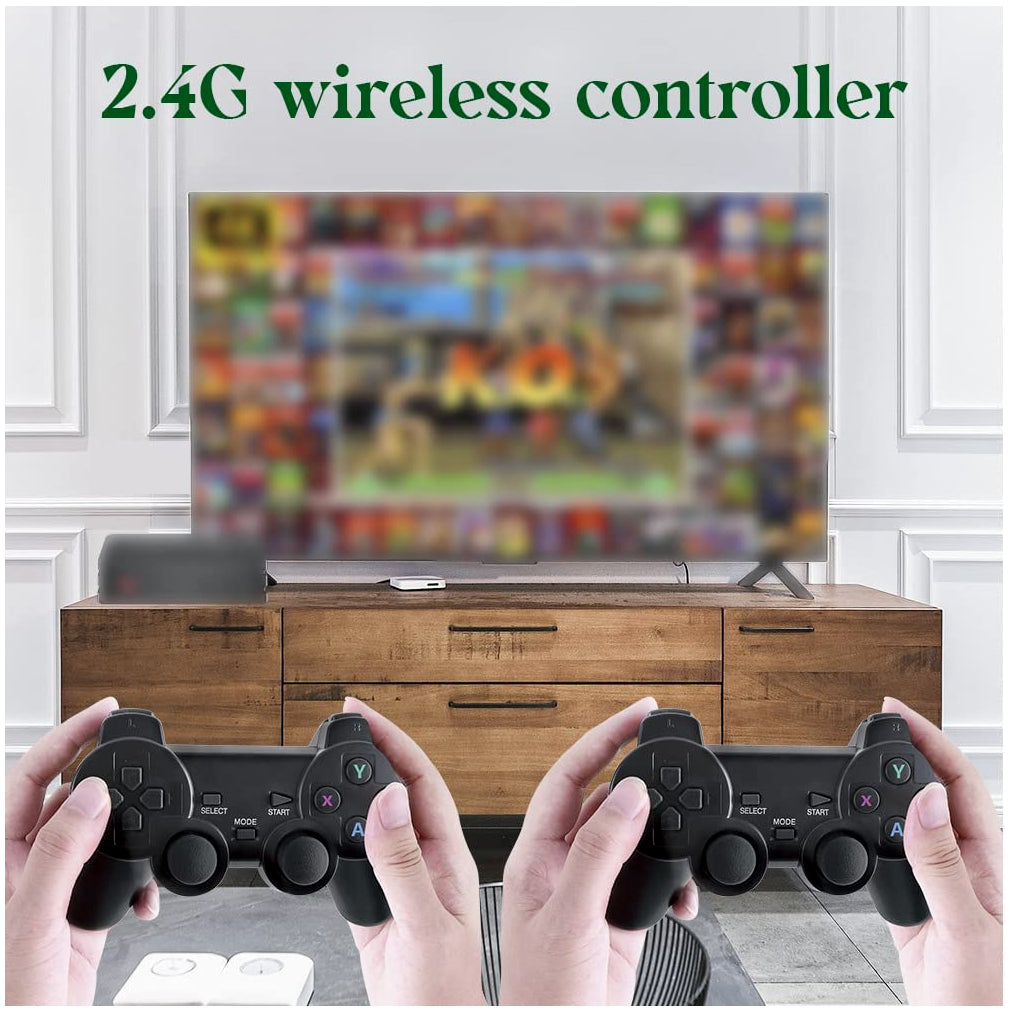 CONSOLE 4K GAME STICK 64GB GIOCHI RETRO 10000 GIOCHI DUE JOYPAD WIRELESS TV PC