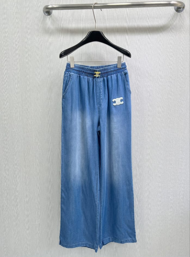 Jeans Celine pantaloni larghi donna