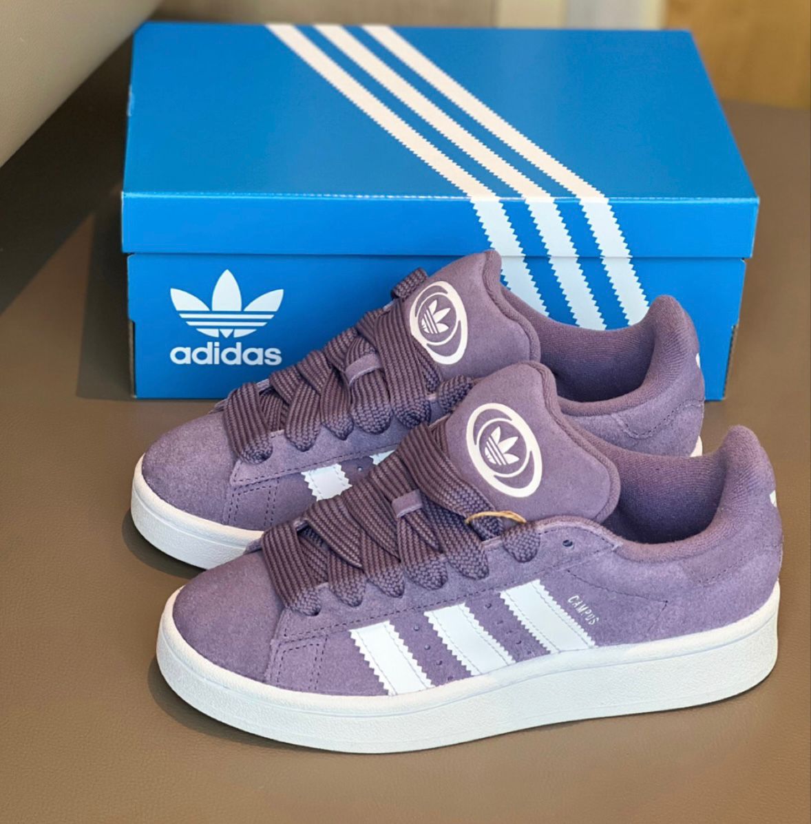 Sneakers Adidas Campus in Viola e Bianco