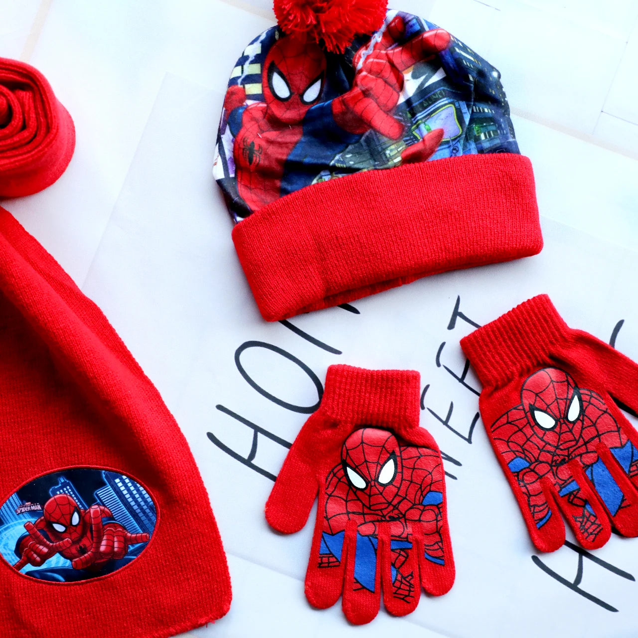 Children Hat Spiderman Red Halloween 