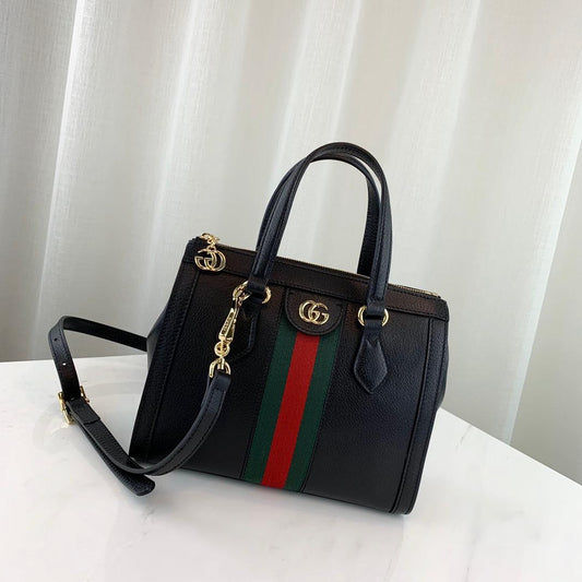 Borsa Gucci Ophidia con strisce rosse e verdi